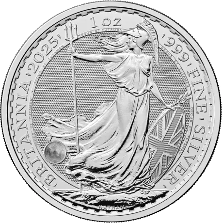 Stříbrná mince Britannia Charles III 2025, 1 oz